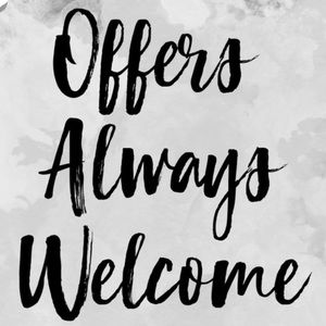 Please feel free to send me your offers!